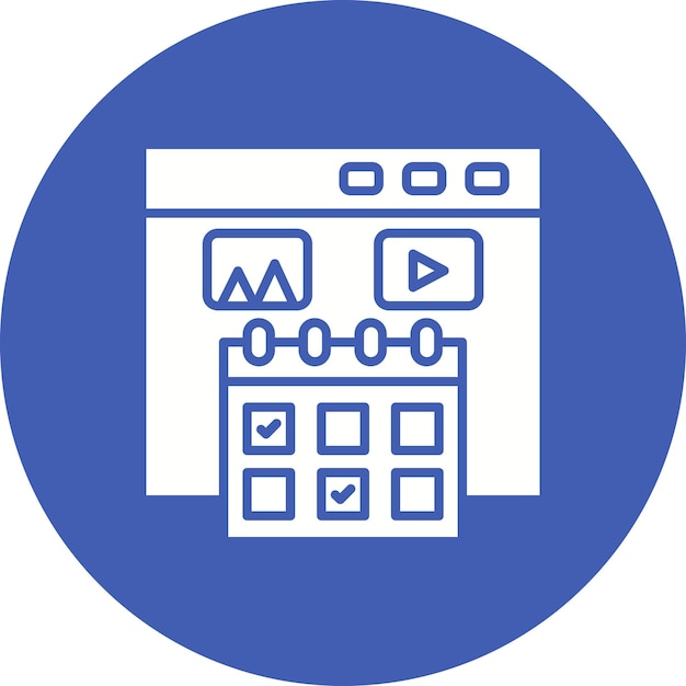 Imagen vectorial de icono de evento Se puede utilizar para SEO y SEM