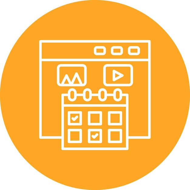 Imagen vectorial de icono de evento Se puede utilizar para SEO y SEM