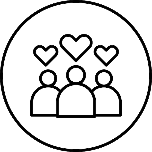 Imagen vectorial del icono de eventos de caridad Se puede usar para Golf