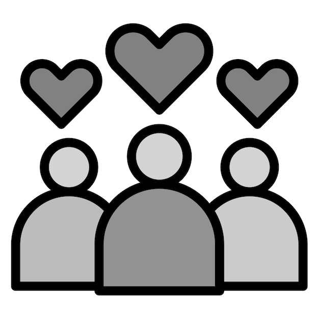 Imagen vectorial del icono de eventos de caridad Se puede usar para Golf