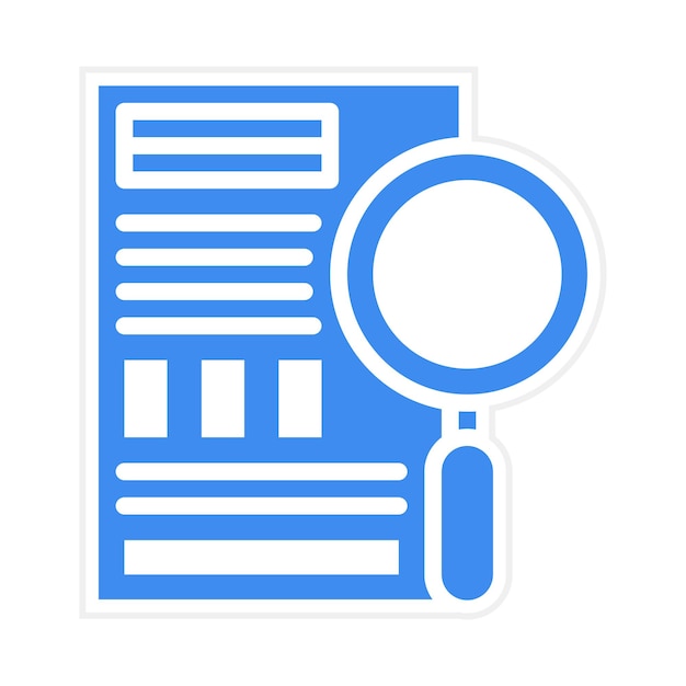 La imagen vectorial del icono de la evidencia se puede utilizar para la investigación de delitos