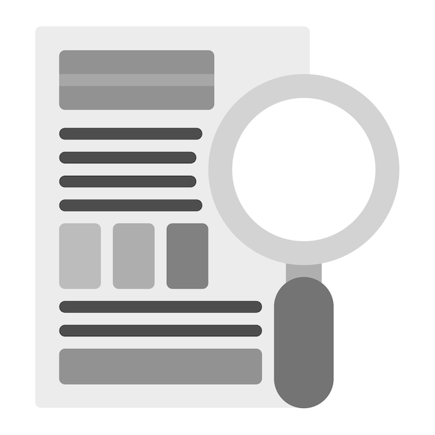 La imagen vectorial del icono de la evidencia se puede utilizar para la investigación de delitos