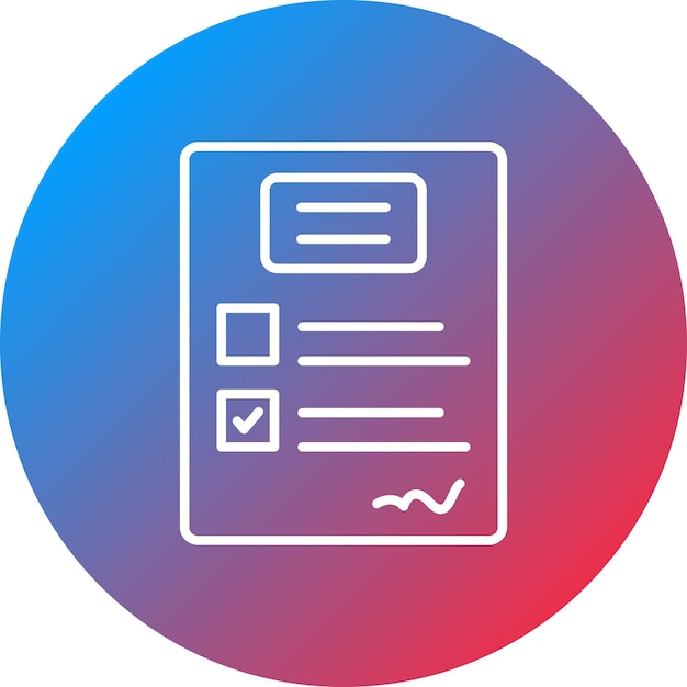 Imagen vectorial del icono del examen Se puede utilizar para la vida familiar
