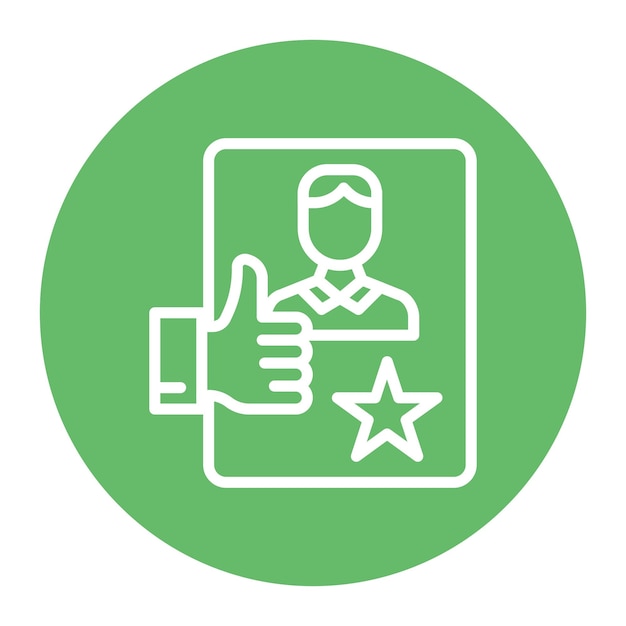 Imagen vectorial de icono de excelencia personal Se puede utilizar para el crecimiento personal