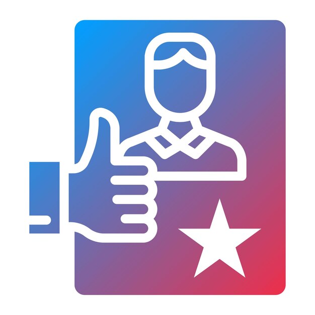 Imagen vectorial de icono de excelencia personal Se puede utilizar para el crecimiento personal