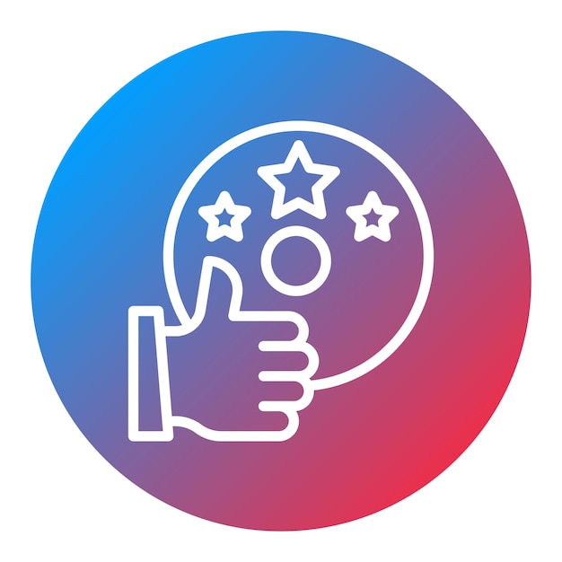 Imagen vectorial de icono de excelencia Se puede utilizar para el liderazgo