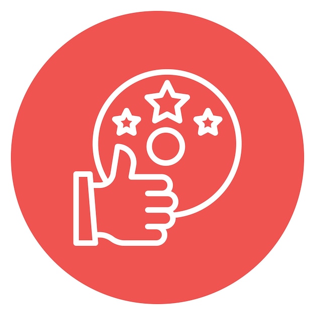 Imagen vectorial de icono de excelencia Se puede utilizar para el liderazgo