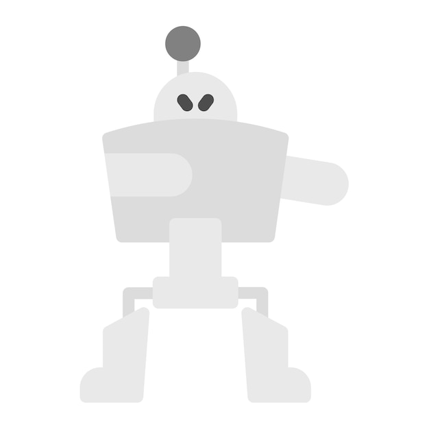 Imagen vectorial del icono del exoesqueleto puede usarse para robótica