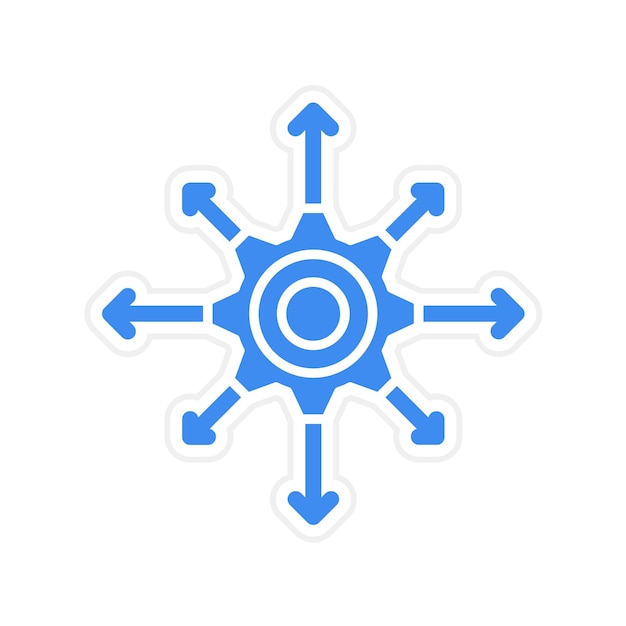 Imagen vectorial de icono de expansión Se puede usar para personas de negocios