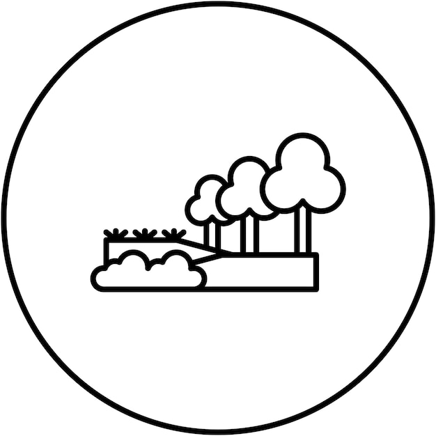 Imagen vectorial del icono de la Expedición de la Selva Tropical Se puede usar para In The Wild