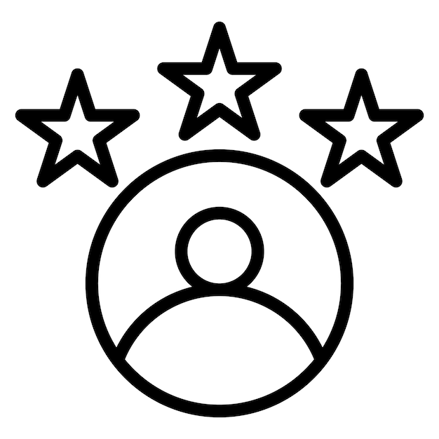 Imagen vectorial del icono de la experiencia del candidato Se puede utilizar para la búsqueda de cabezas