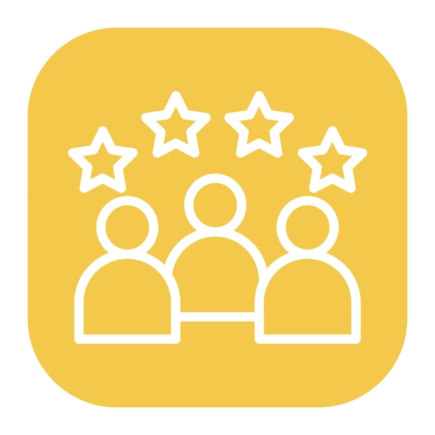 Imagen vectorial del icono de experiencia de liderazgo Se puede utilizar para el currículum vitae