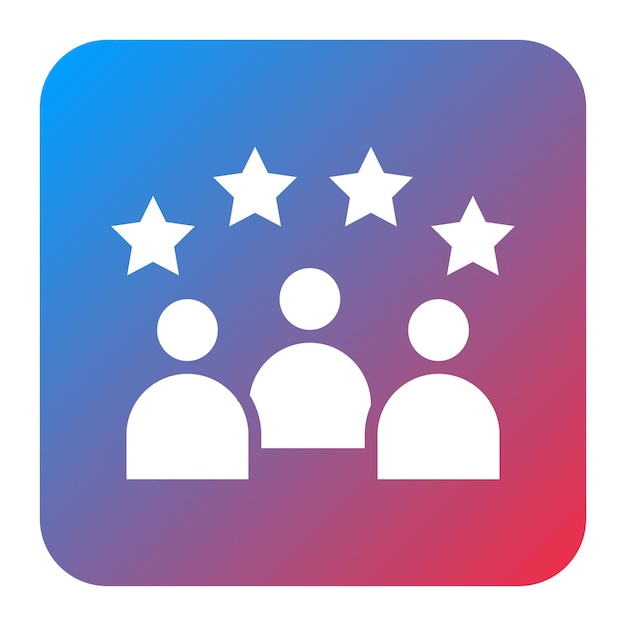 Imagen vectorial del icono de experiencia de liderazgo Se puede utilizar para el currículum vitae