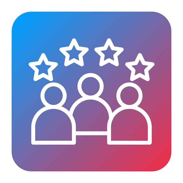 Imagen vectorial del icono de experiencia de liderazgo Se puede utilizar para el currículum vitae