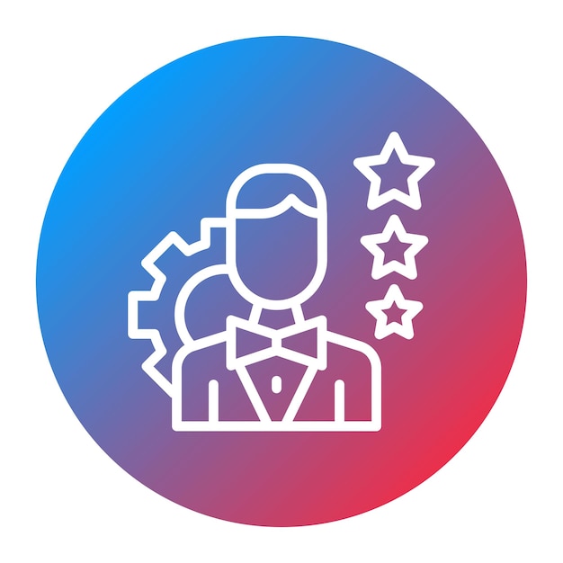 Imagen vectorial del icono de experiencia Se puede utilizar para el liderazgo de pensamiento