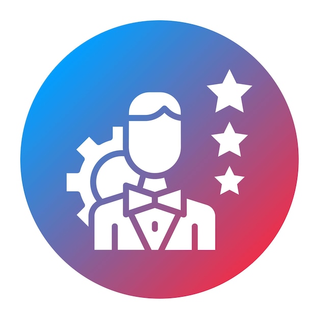 Imagen vectorial del icono de experiencia Se puede utilizar para el liderazgo de pensamiento