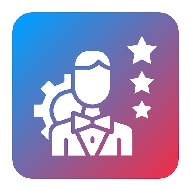 Imagen vectorial del icono de experiencia Se puede utilizar para el liderazgo de pensamiento