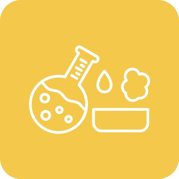 Imagen vectorial del icono del experimento Se puede utilizar para química