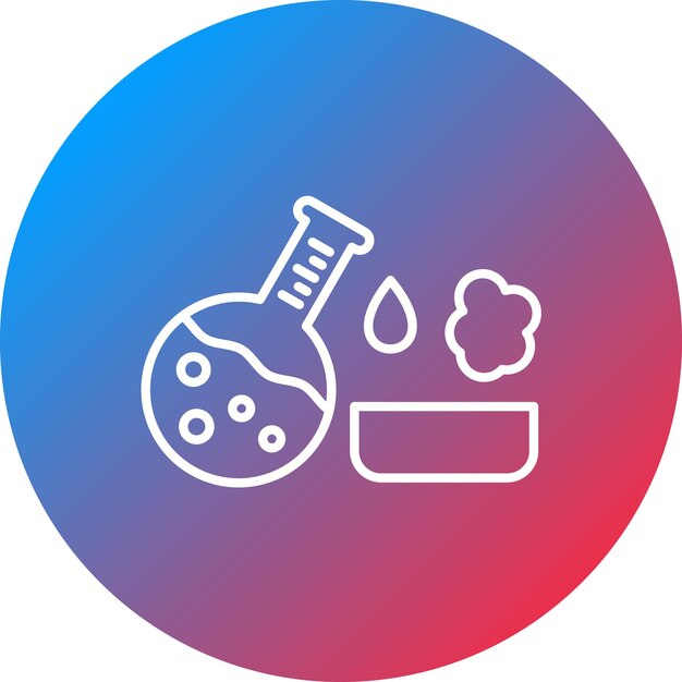 Imagen vectorial del icono del experimento Se puede utilizar para química