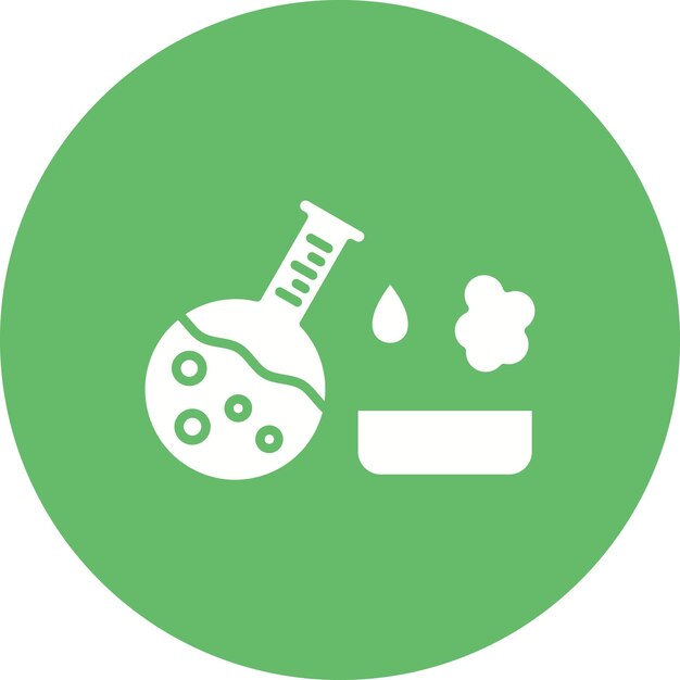Imagen vectorial del icono del experimento Se puede utilizar para química