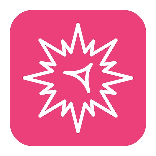 Imagen vectorial de icono explosivo Se puede utilizar para el diseño de juegos