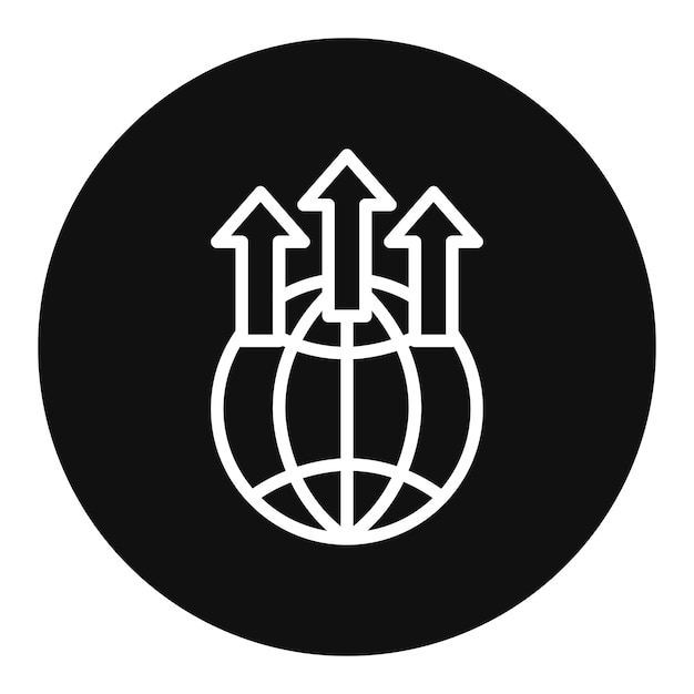 Imagen vectorial de icono de exportación Se puede utilizar para la cadena de suministro