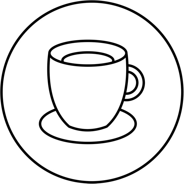 Imagen vectorial del icono del expreso Se puede usar para la mañana y el desayuno
