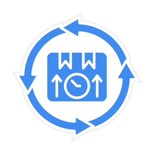 Imagen vectorial del icono de extensión de vida del producto se puede utilizar para economía