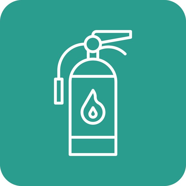 Imagen vectorial del icono del extintor de incendios Se puede utilizar para Mall