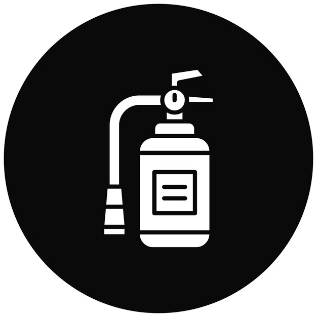 Imagen vectorial del icono del extintor de incendios Se puede utilizar para protección y seguridad