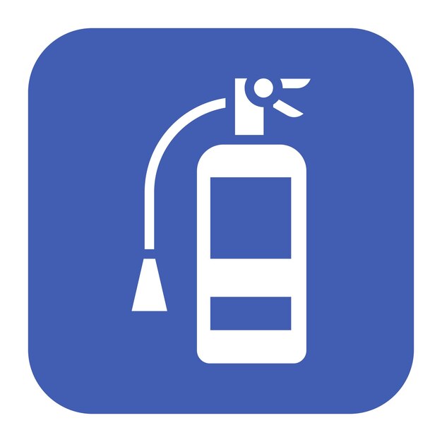 Imagen vectorial del icono del extintor de incendios Puede utilizarse para los servicios públicos