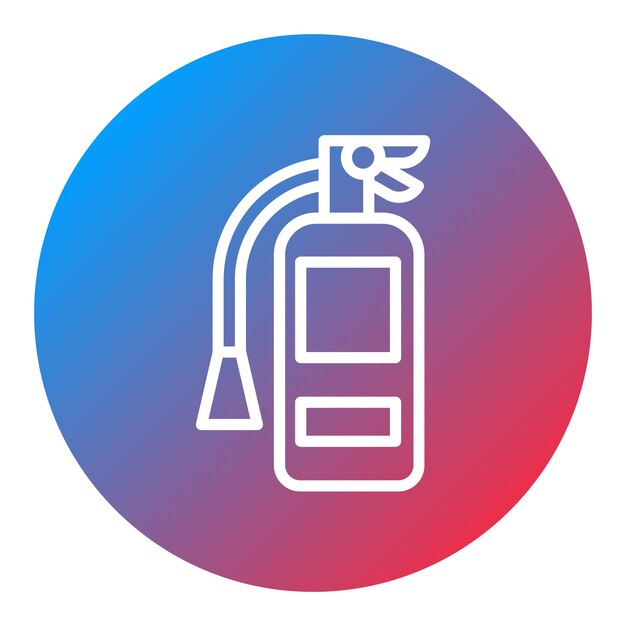 Imagen vectorial del icono del extintor de incendios Puede utilizarse para los servicios públicos