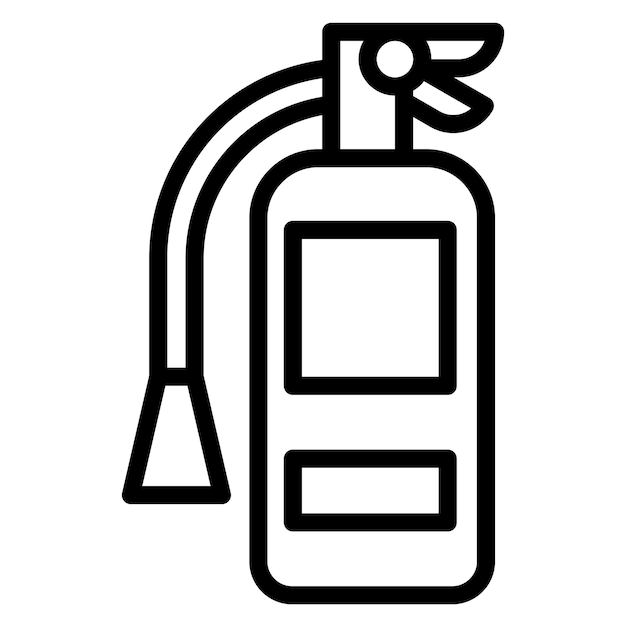 Imagen vectorial del icono del extintor de incendios Puede utilizarse para los servicios públicos
