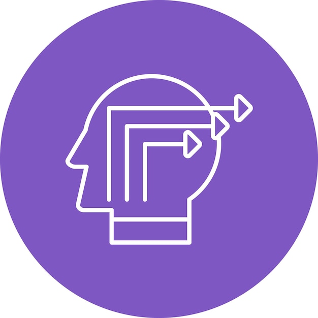 Imagen vectorial de icono de extracción de conocimiento Se puede utilizar para el análisis de datos