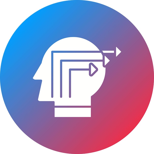 Imagen vectorial de icono de extracción de conocimiento Se puede utilizar para el análisis de datos