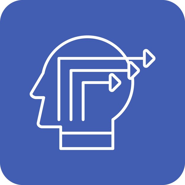 Imagen vectorial de icono de extracción de conocimiento Se puede utilizar para el análisis de datos