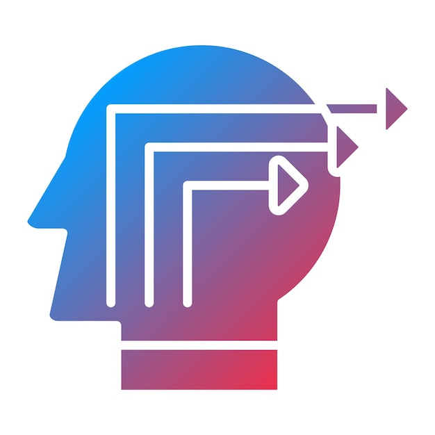 Imagen vectorial de icono de extracción de conocimiento Se puede utilizar para el análisis de datos