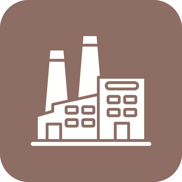 Imagen vectorial del icono de la fábrica Se puede utilizar para la fábrica