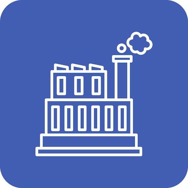 Imagen vectorial de icono de fábrica Se puede utilizar para la ingeniería