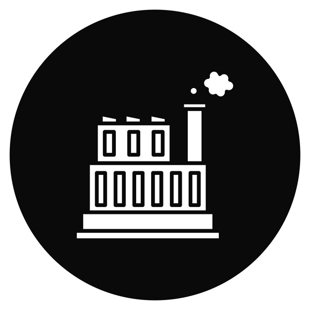 Imagen vectorial de icono de fábrica Se puede utilizar para la ingeniería