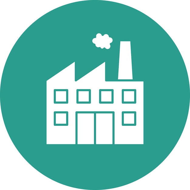 Imagen vectorial de icono de fábrica Puede utilizarse para Ecología