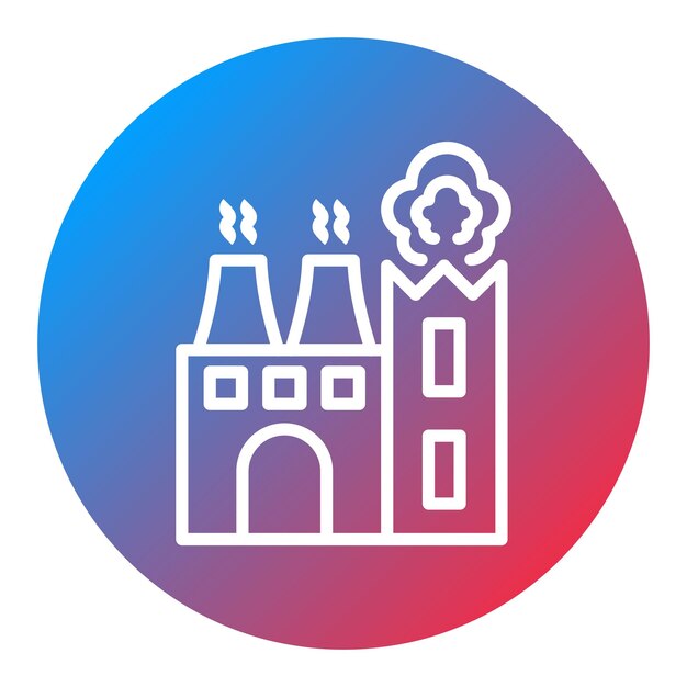 Imagen vectorial de icono de fábrica Puede utilizarse para la industria