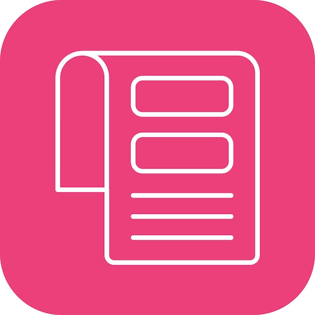 Imagen vectorial del icono de las facturas Se puede utilizar para la tienda web
