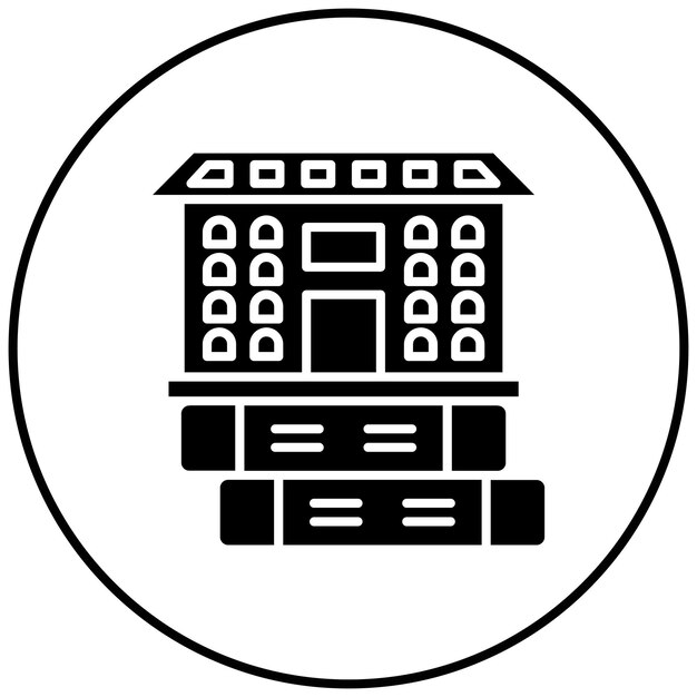Imagen vectorial del icono de la facultad Se puede utilizar para la Universidad