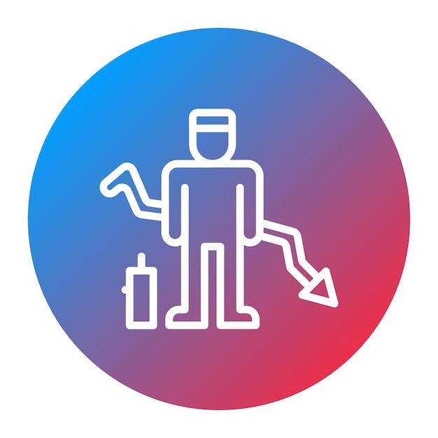 Imagen vectorial del icono de fallo Se puede utilizar para la interrupción del negocio