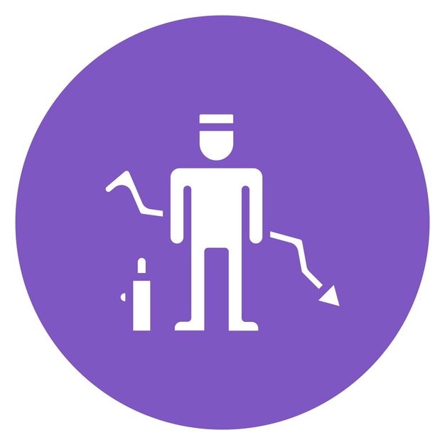 Imagen vectorial del icono de fallo Se puede utilizar para la interrupción del negocio