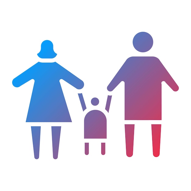 La imagen vectorial del ícono de la familia se puede utilizar para los humanos