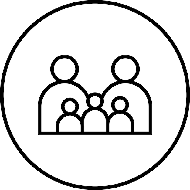 Imagen vectorial del icono de la familia Se puede utilizar para la maternidad