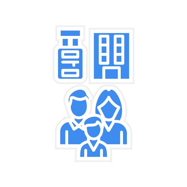 Imagen vectorial del icono de la familia del viajero Se puede utilizar para la agencia de viajes