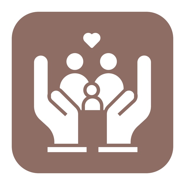 Imagen vectorial de icono familiar Se puede utilizar para la planificación de vacaciones